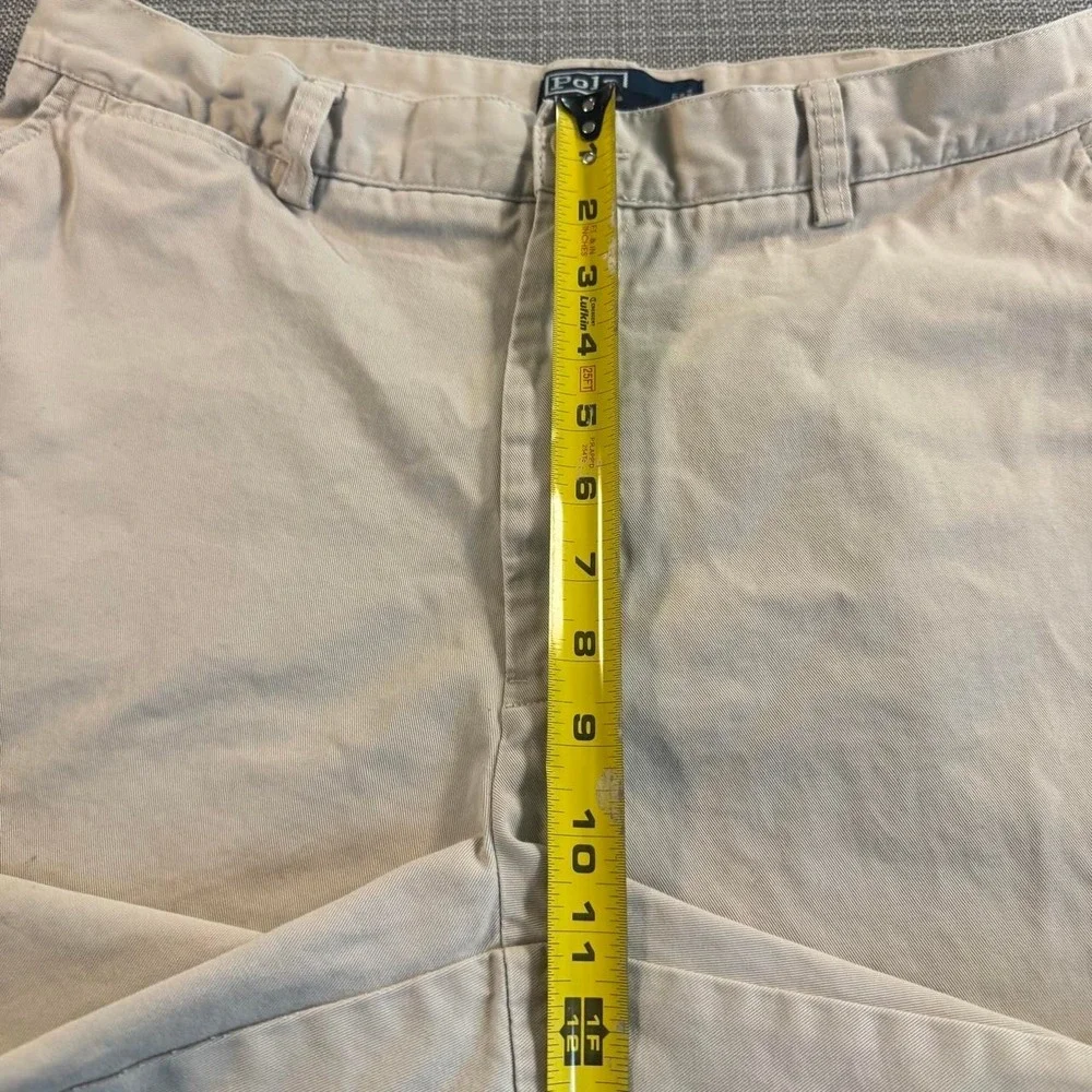 Polo Ralph Lauren cream cotton chino shorts men's size 32